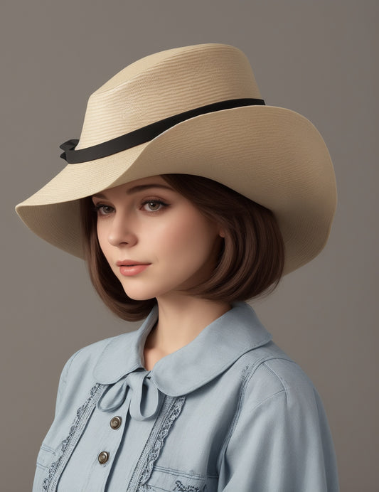 Lady_in_hat_Wall Banner_2ed5f - (PNG & PSD Files)